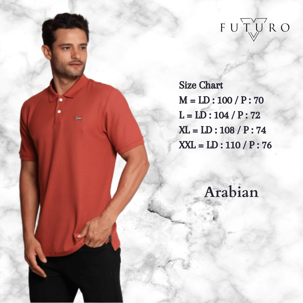 kaos kerah Arabian premium pria kaos polo shirt pria otsuka