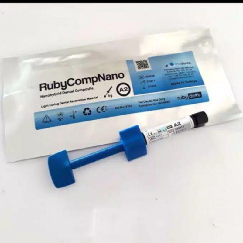 Ruby Composite, Komposit bahan Veneer Gigi, Gigi Kelinci, Tambal. Light Cure. Extra White EW, A1, A2