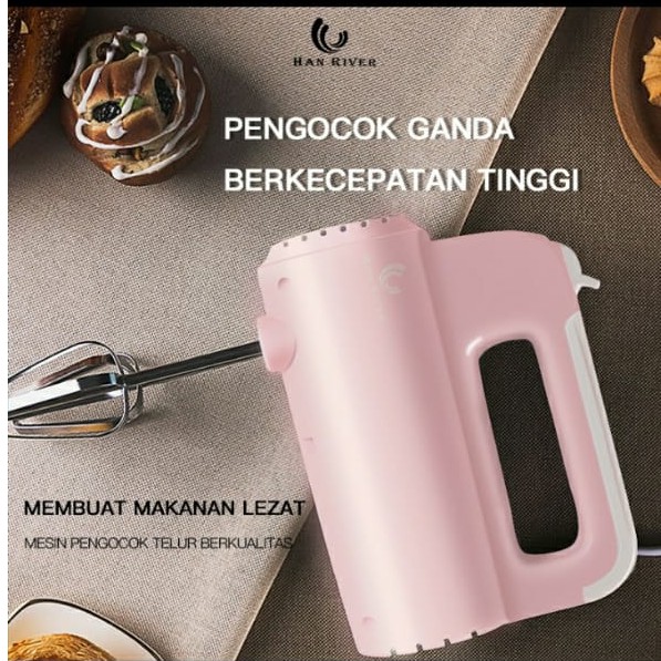 Mixer Kue Mini Han River Mixer Mini Portable Hand mixer Multifungsi Ga
