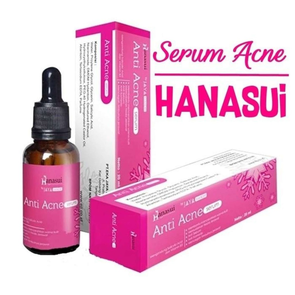 Hanasui Serum Anti Acne Pink Original BPOM by GIRLSNEED77 Serum Wajah Anti Jerawat