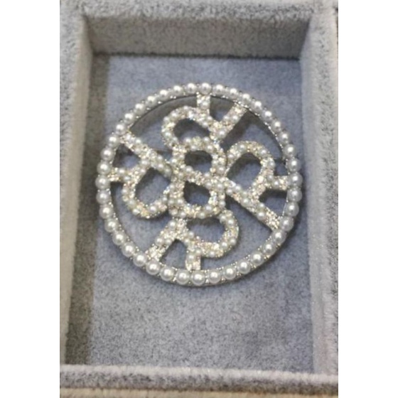 Xanadu Round Brooch Silver