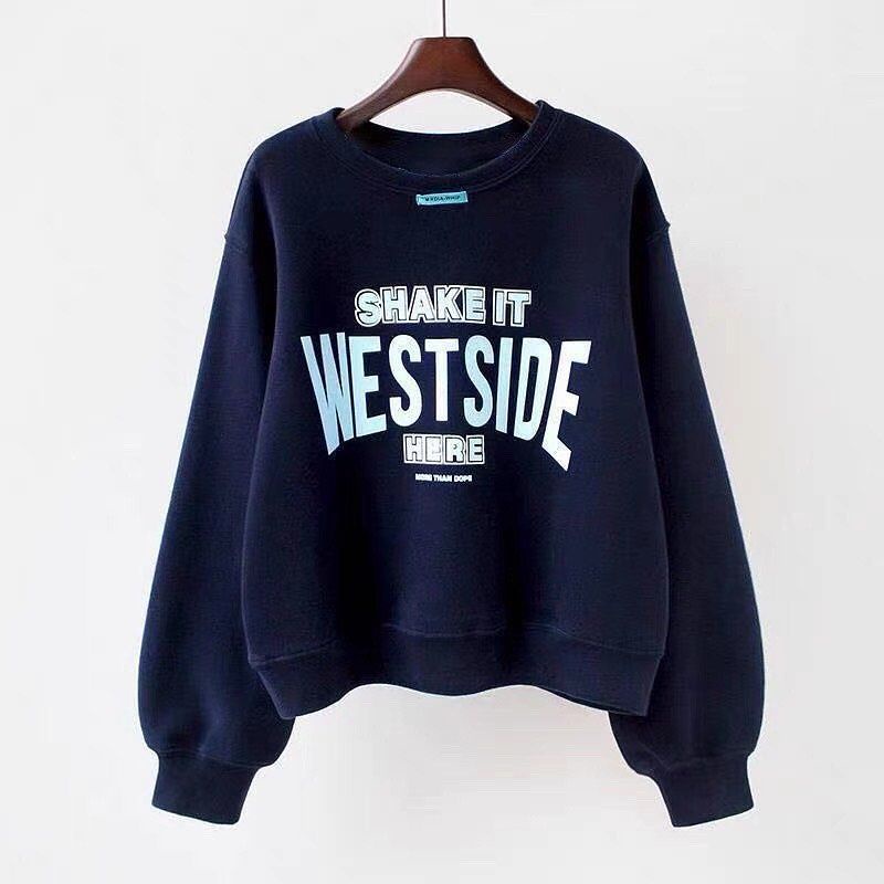 West side sweater casual wanita fashion remaja