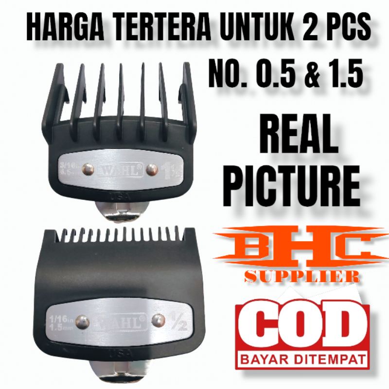 SEPATU UKURAN CLIPPER 0.5 &amp; 1.5 PLAT BESI SISIR JARAK MESIN CUKUR RAMBUT ATTACHMENT