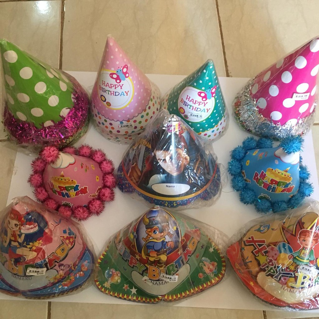 TOPI PESTA ULANG TAHUN KOBOY / TOPI ULANG TAHUN / TOPI HBD