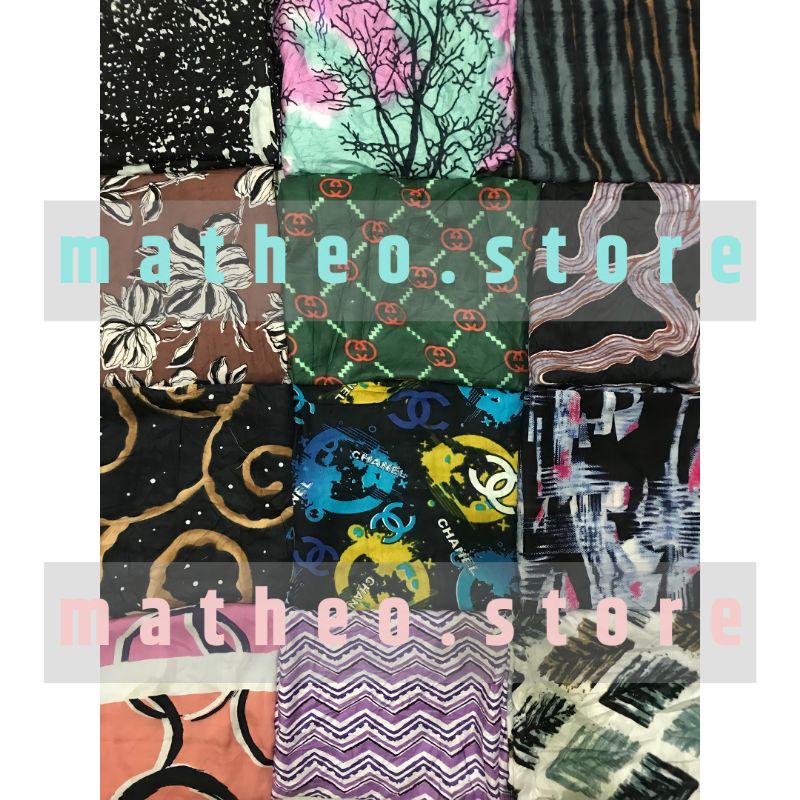 KAIN RAYON MOTIF CANTIK TERMURAH /KAIN SANTUNG KATUN RAYON KEKINIAN TERLARIS MURAH / RAYON ADEM BAHA