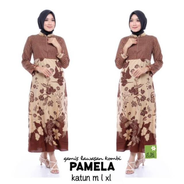 Gamis lawasan kombi pamela