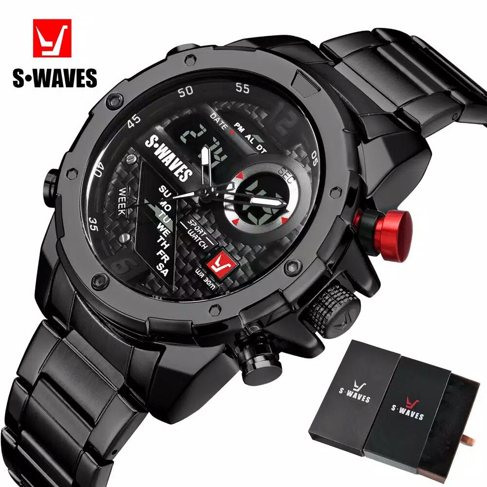 206    Jam Tangan Pria SWAVES 2063 [100% Original+Box+Baterai+30m