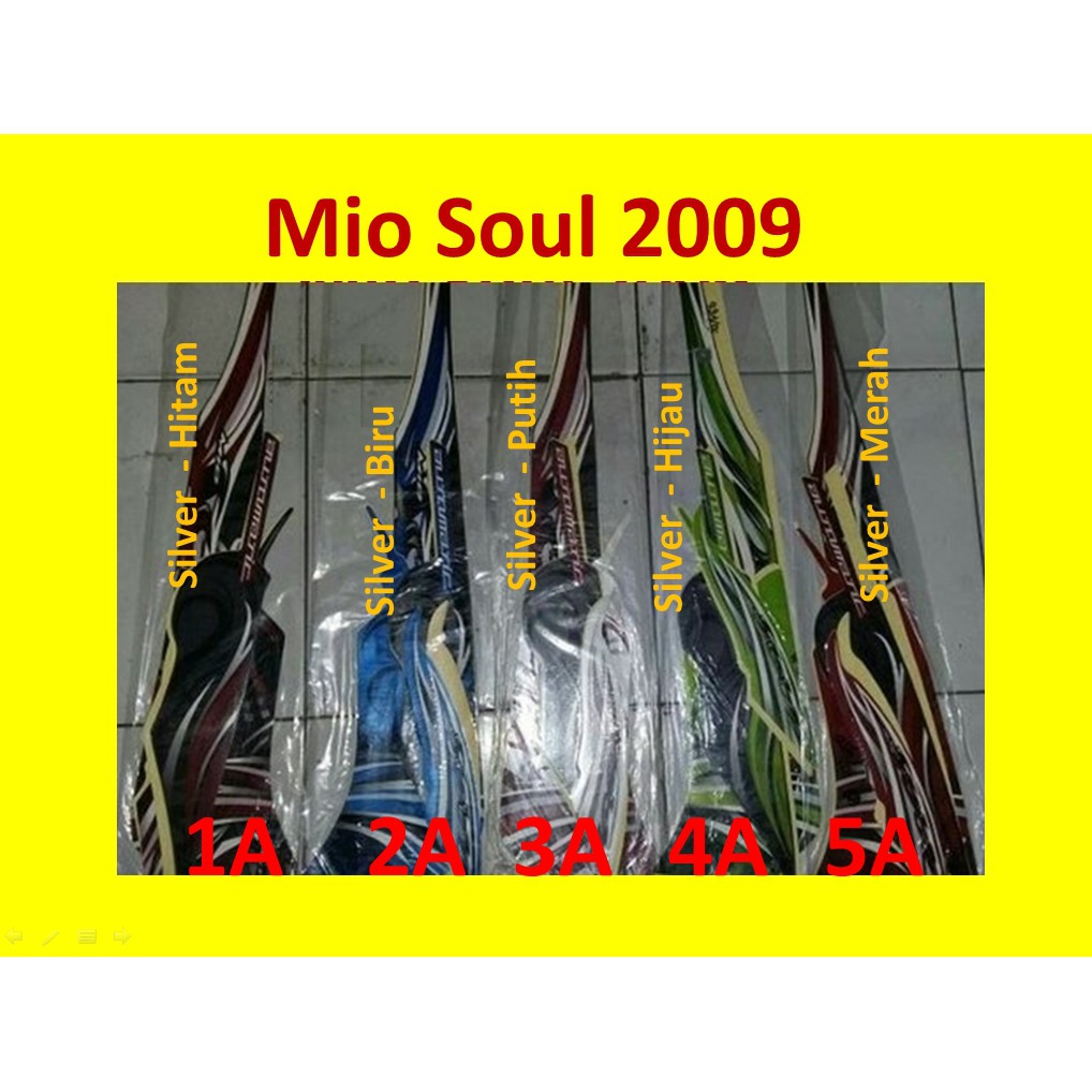 Jual Mio Soul Motor Yamaha Sticker Striping Stripping Stiker List