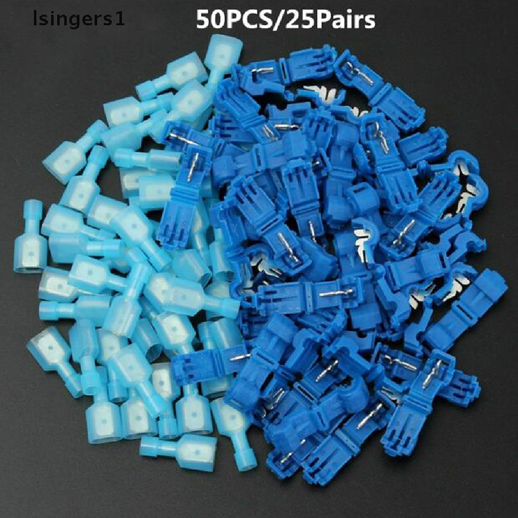 (lsingers1) 50pcs Konektor Terminal Kabel Listrik Quick Splice