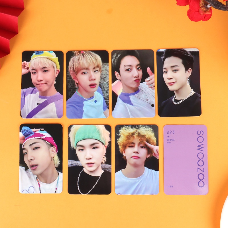 7pcs / set Kartu Pos Lomo Foto BTS MUSTER SOWOOZOO Versi DVD Untuk Koleksi