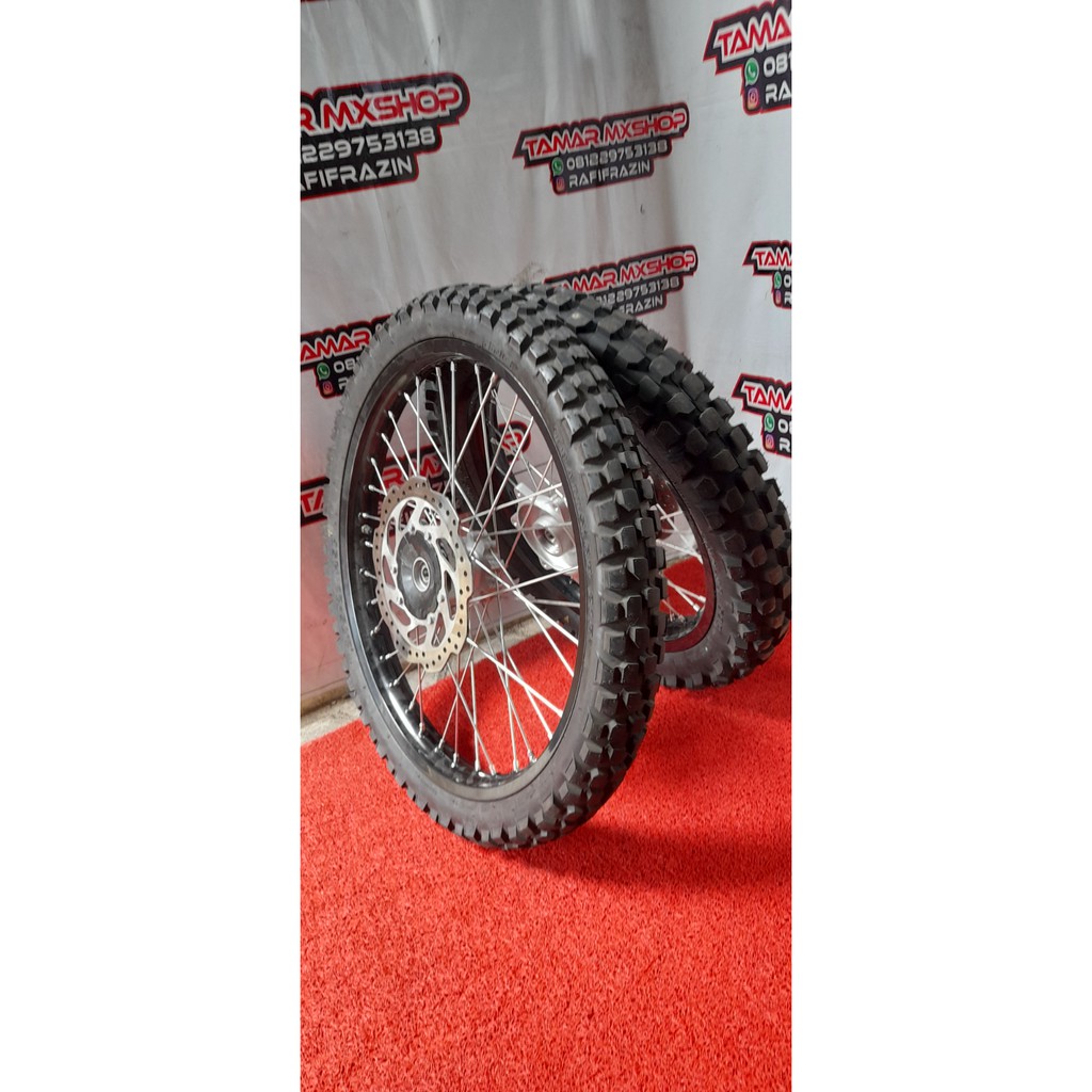 Wheelset Honda CRF ORI Ring 18/21 Bonus Piringan Cakram Roda Original CRF 150 L Ban Tebal