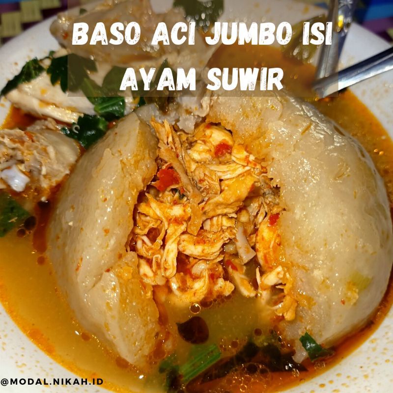 

BASO ACI JUMBO ISI AYAM SUIR PEDAS + TOPING / BAKSO ACI SETAN TOPPING