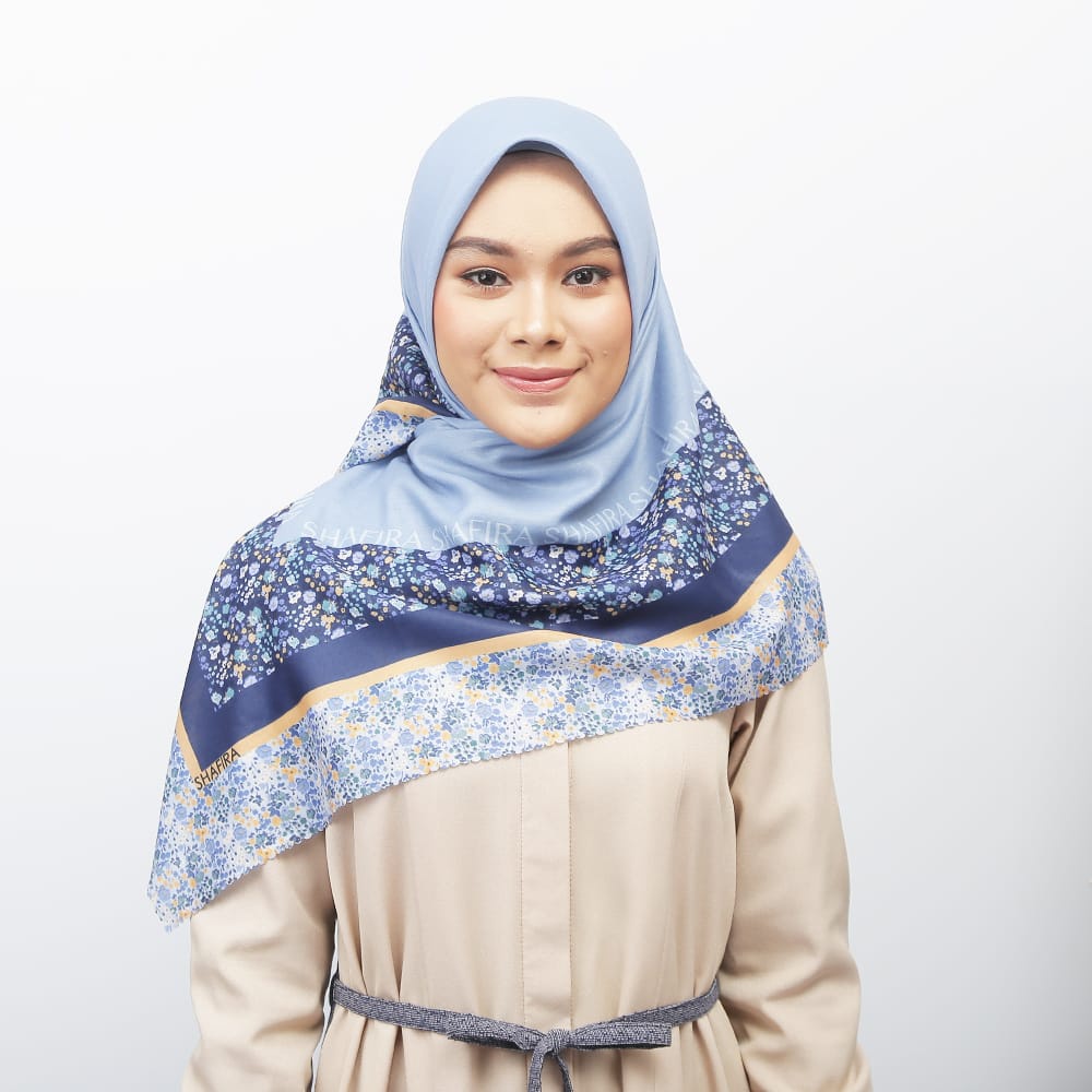 Shafira Hijab kerudung Motif Segi Empat Dalphine Scarf (695)