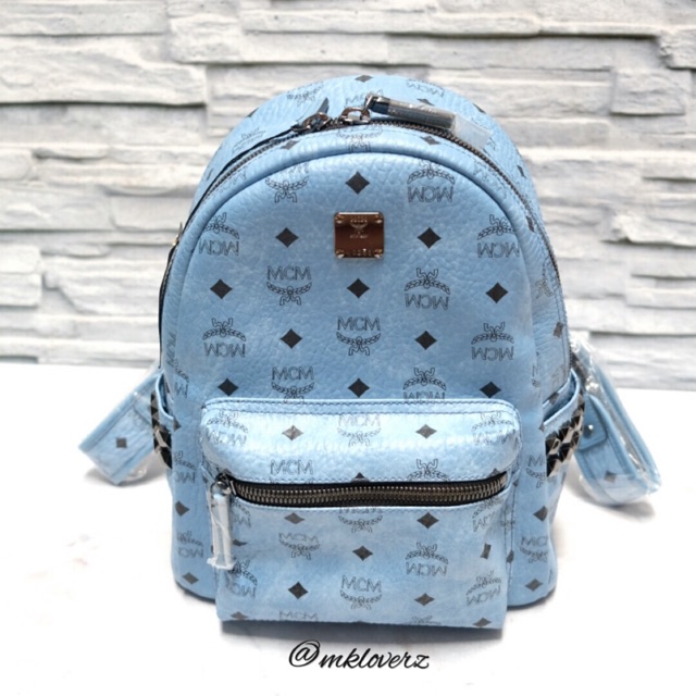 MCM Stark Small Backpack (Blue)