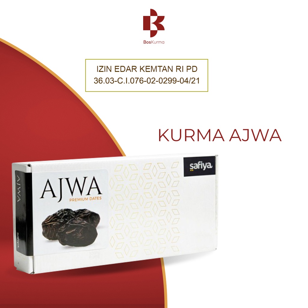 

Kurma Ajwa Asli Madinah 1kg - 500gr Premium