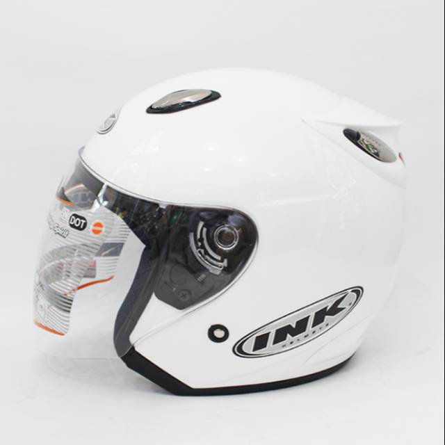 Helm ink Centro putih. ORIGINAL INK CENTRO