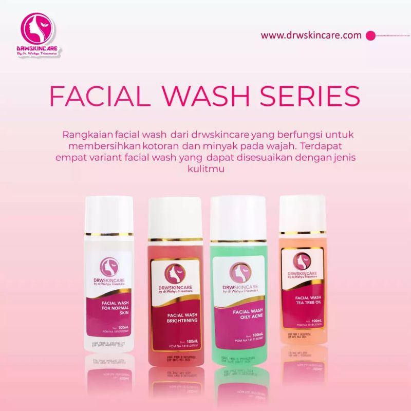 DRW Skincare Facial wash 110 ml/sabun pembersih wajah By dr. Wahyu Triasmara