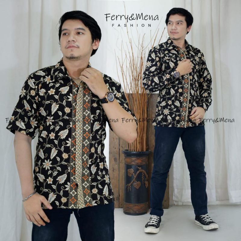 Terlaris Kemeja Batik lengan panjang / Hem Batik Pendek / Kemeja Cowok Batik