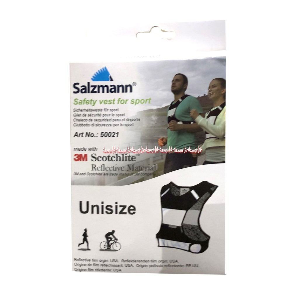 Salzmann Safety Vest For Sport Rompi Scotchlite Untuk Olahraga 3M Rompi Reflektif Rompi Pelindung