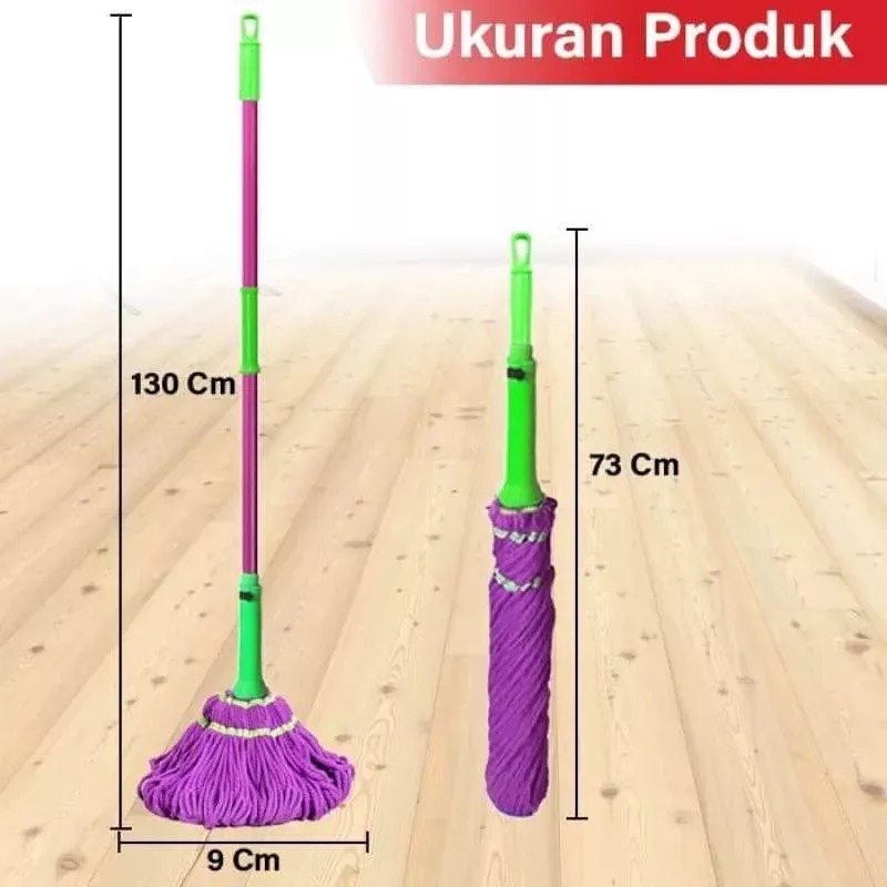 Barnik88 Alat Pel Lantai Putar Otomatis 360° Terbaru Praktis -  Magic Twist Mop Peras BJST-1