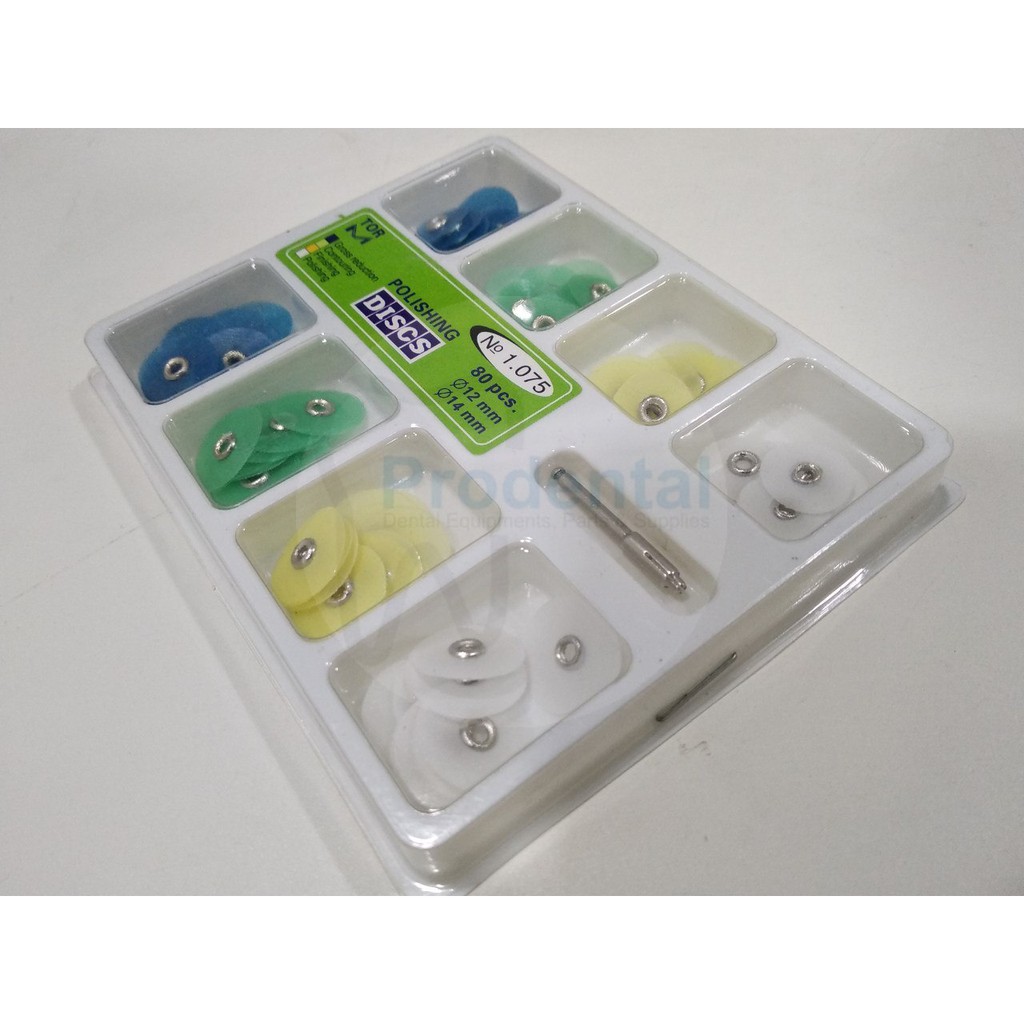 Dental Mandrel Poles Komposit Kit 12mm 14mm Soflex Composite Polishing Disc Set 80 pcs