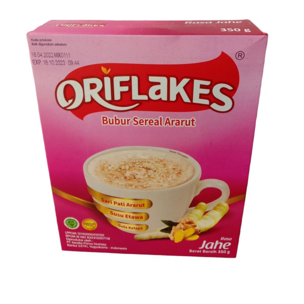 

ORIFLAKES BUBUR SEREAL ARARUT RASA JAHE 350 GR / BUBUR SEREAL