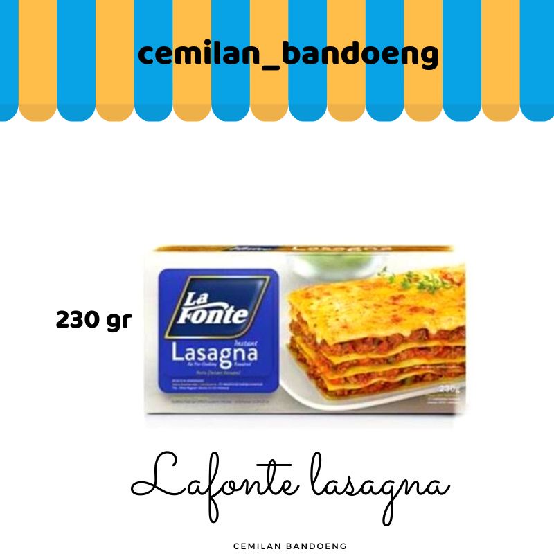 

Lasagna Lafonte instan 230 gr