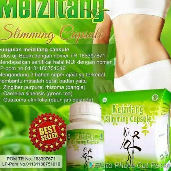 [PROMO 9SV66] KEMASAN BARU Meizitang slimming capsule - meizitag kapsul pelangsing original BPOM Pas