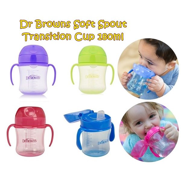 Dr Brown's - Soft Spout Transition Cup 180ml/botol minum 61001