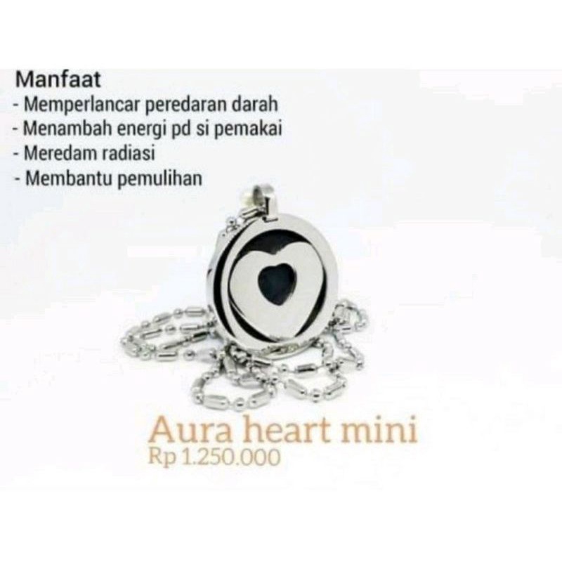 preloved pendant aura heart mini/kalung kesehatan original/kalung mci