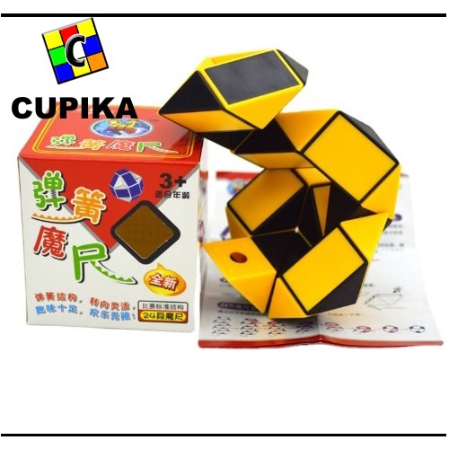 Rubik Diansheng Snake PUZZLE 24 ORIGINAL Montessori warna warni Ori