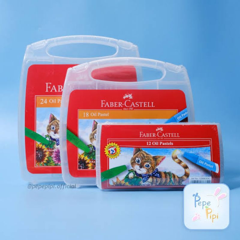 

FABER CASTELL HEXAGONAL OIL PASTEL CRAYON SET 12 18 24 KRAYON KUCING