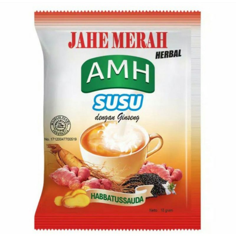 

JAHE MERAH AMH SUSU per sashet