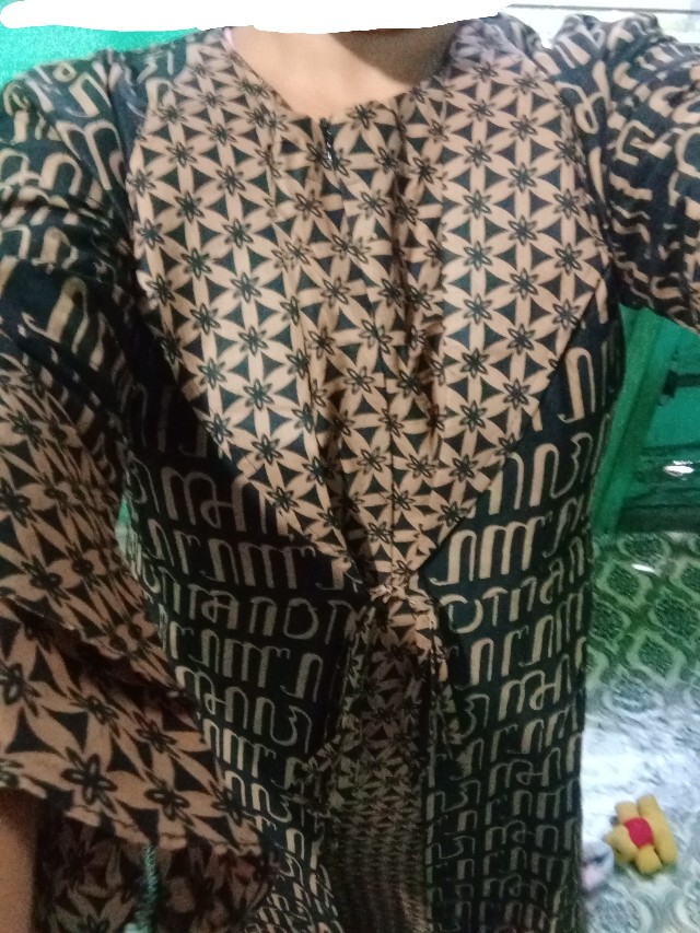 ( Cod ) Batik Couple Keluarga Terbaru Model Jessy Motif Aksoro Jowo