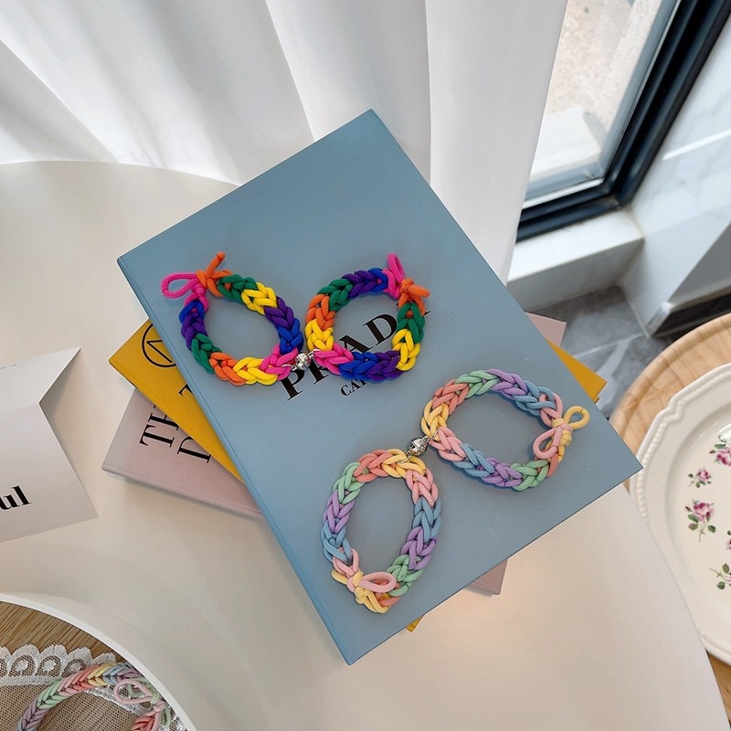 CUTE COLORFUL COUPLE MAGNETIC BRACELET GELANG TANGAN PASANGAN FRIENDSHIP PACAR WARNA WARNI TERANG MAGNET
