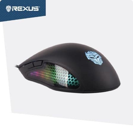 Rexus Arsa Macro Gaming Mouse 12400 DPI - Polygon Mouse Gaming Rexus