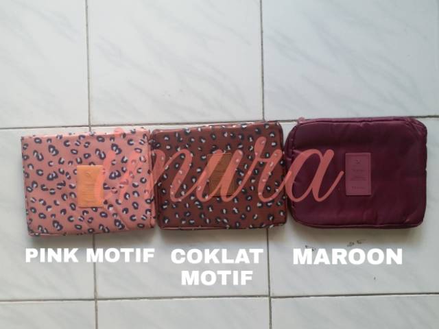 IMURA | Toiletries Cosmetic Pouch Travel Mate (Tempat Tas Perlengkapan Kosmetik) Impor