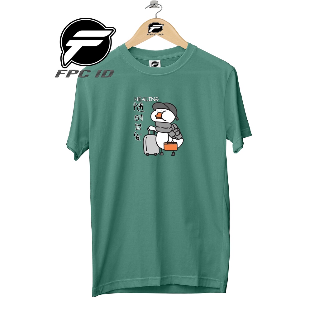 Kaos Anime Duck Healing Cotton Combed 30s Pakaian Pria Distro Atasan Wanita Tshirt Jumbo Pilihan Favorit Fpc Id