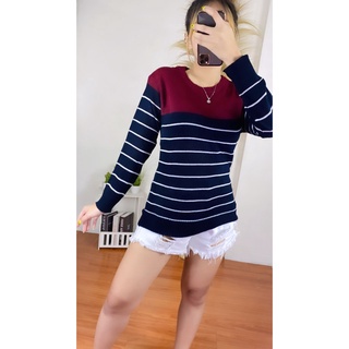 RX FASHION - LIMITED SALE SWEATER POPPY STRIPE