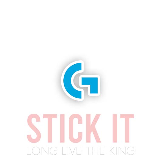 

Stiker sablon setrika DTF kaos baju sticker vinyl logitech gaming gamer 79