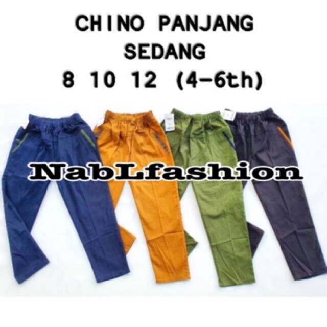 CELANA CHINOS ANAK size 8 10 12 untuk usia 4-6 tahun STRETCH SEDANG celana anak laki dan perempuan