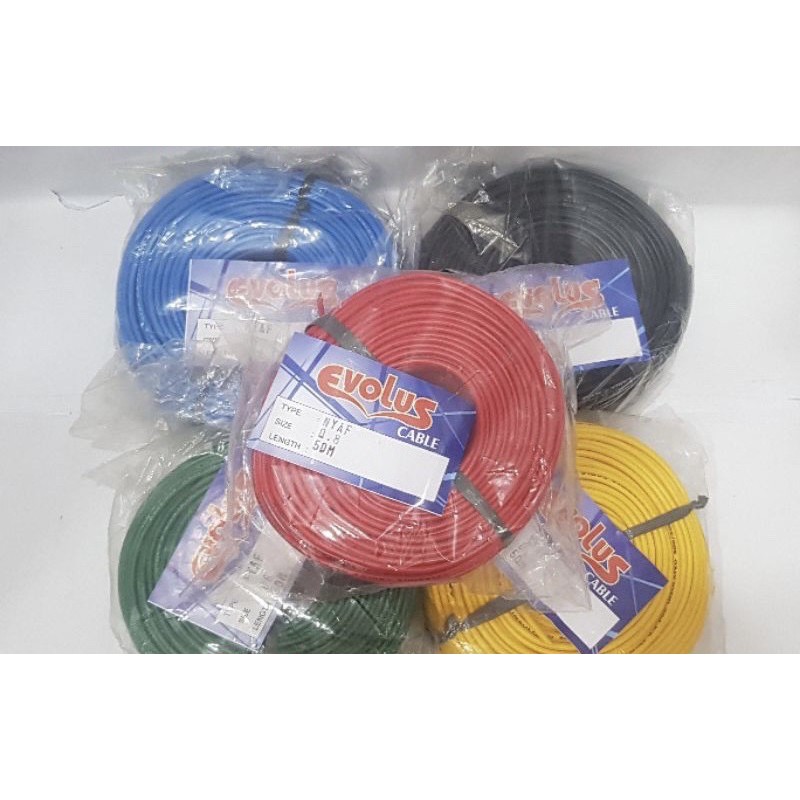 KABEL NYAF SERABUT 1 x 0,8 mm 1x0,8mm EVOLUS ECER PERMETER KABEL KECIL UNTUK MOTOR MOBIL