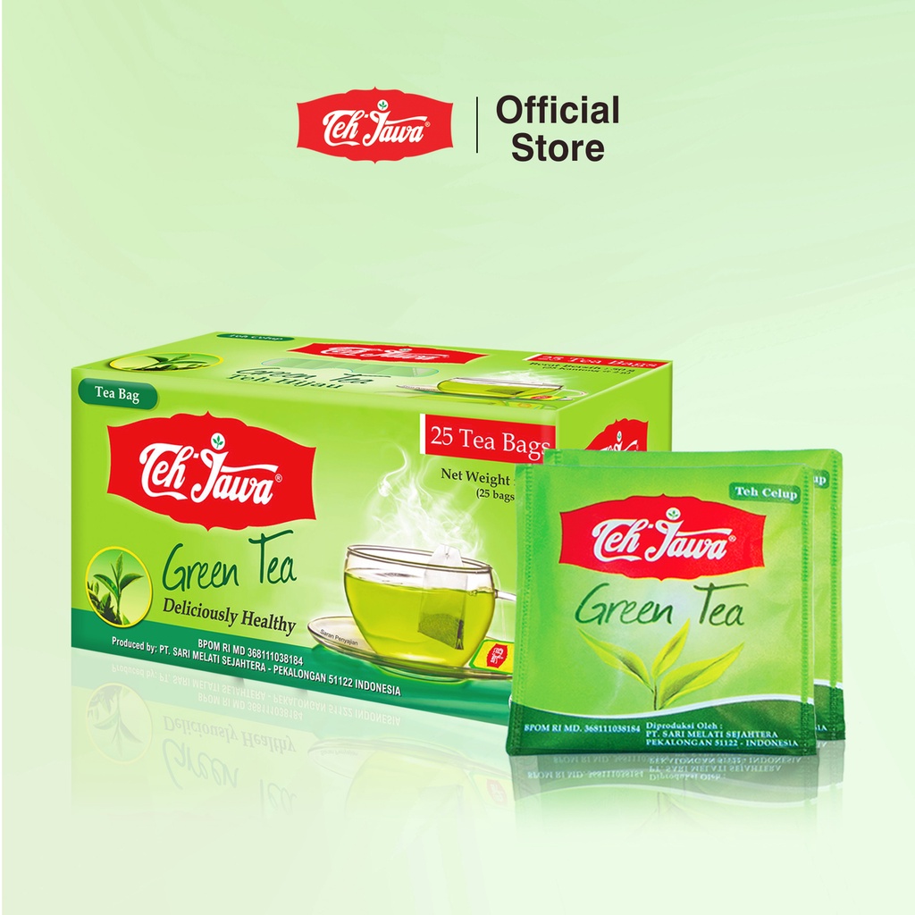 Teh Jawa Green Tea Enveloped Celup isi 25