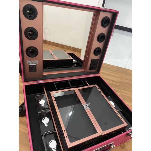 PRELOVED Beauty Case Masami shouko Pink Leather Original