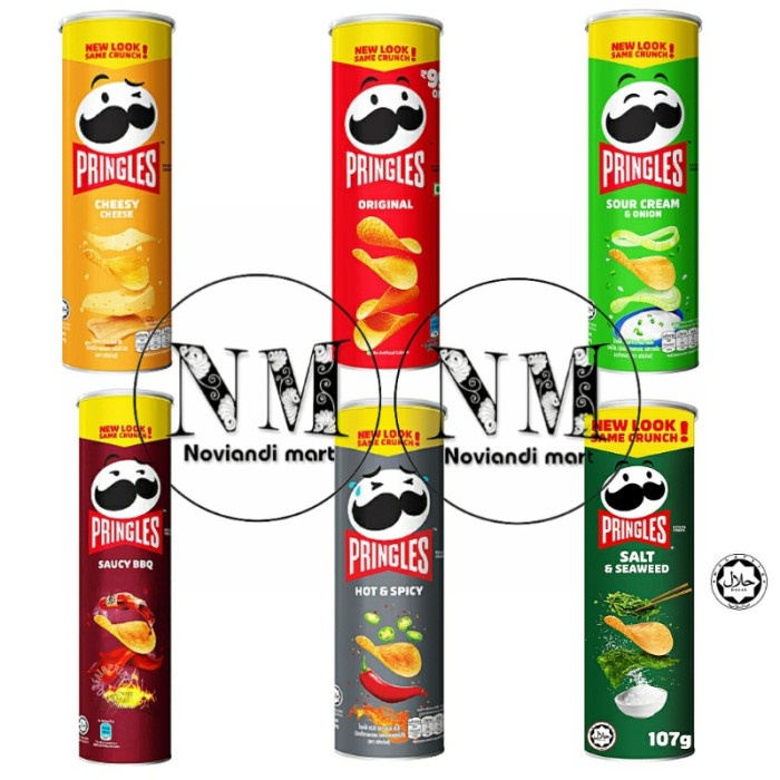 

4eh ( Keripik Kentang ) Pringles Potato Chips 107Gram / Pringles 107Gr - Original 60Jhh