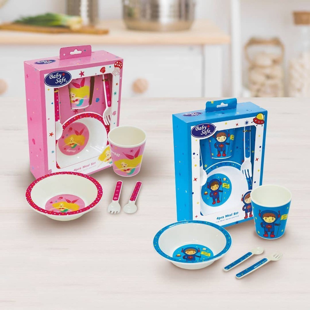 Baby Safe 4pcs Meal Set 6m+ / Peralatan Makan Anak