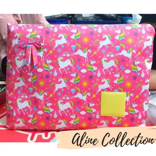 Kertas kado unicorn bungkus kado Kartu Ucapan unicorn kartu ultah unicorn bubble wrap