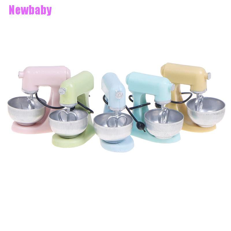 (Newbaby) Mainan Miniatur Mixer Modern Skala 1: 12 Untuk Aksesoris Dapur Rumah Boneka