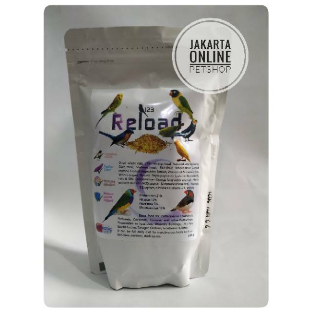[JOP] 123 Reload makanan burung ekstra 250gr