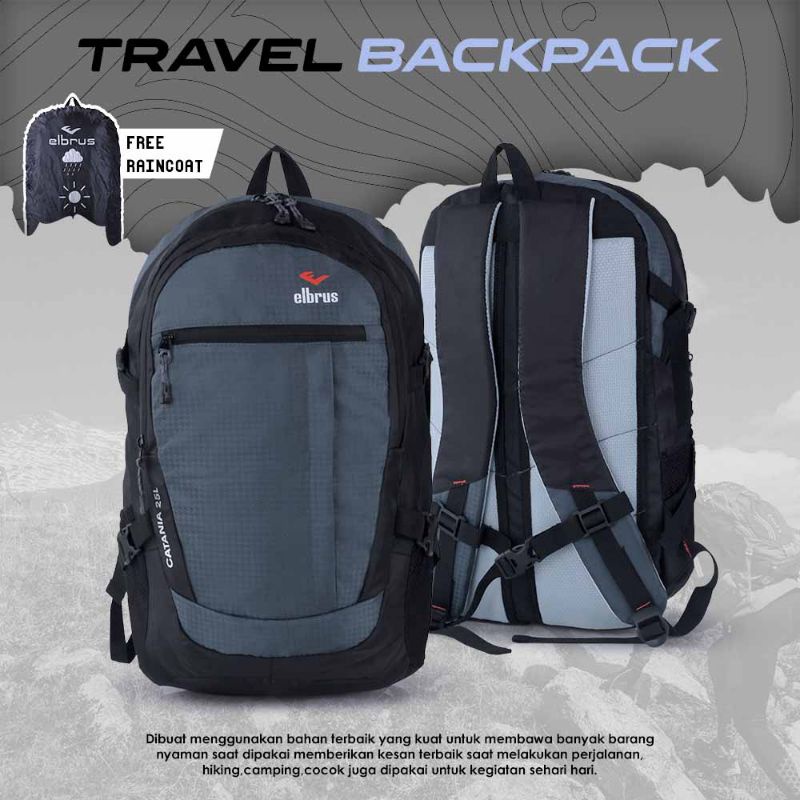 Daypack Tas Ransel Pria Wanita 25 Liter Terbaru | Tas Gendong Kerja Sekolah Kuliah | Tas Backpack Premium | Tas Travelling Outdoor